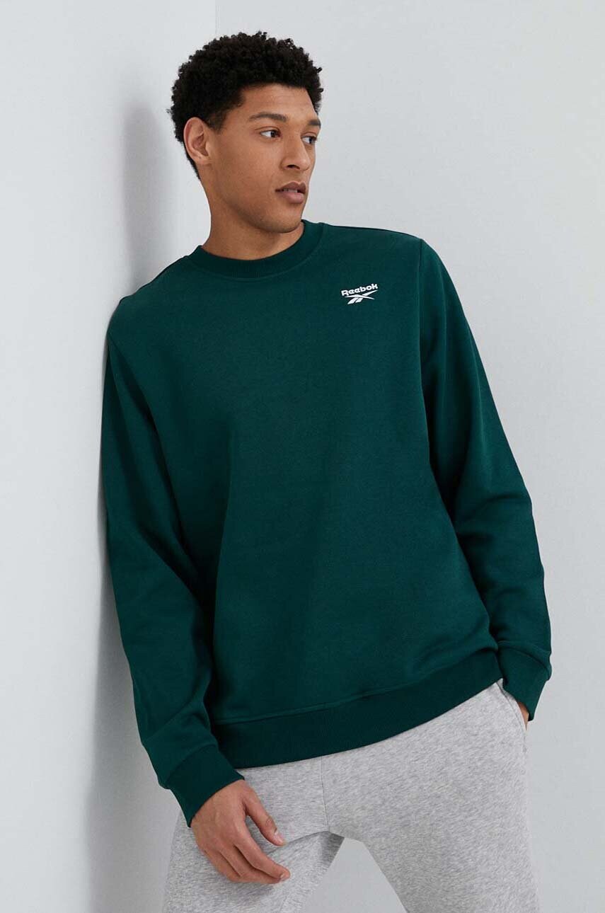 

Кофта Reebok мужская цвет зелёный с принтом
