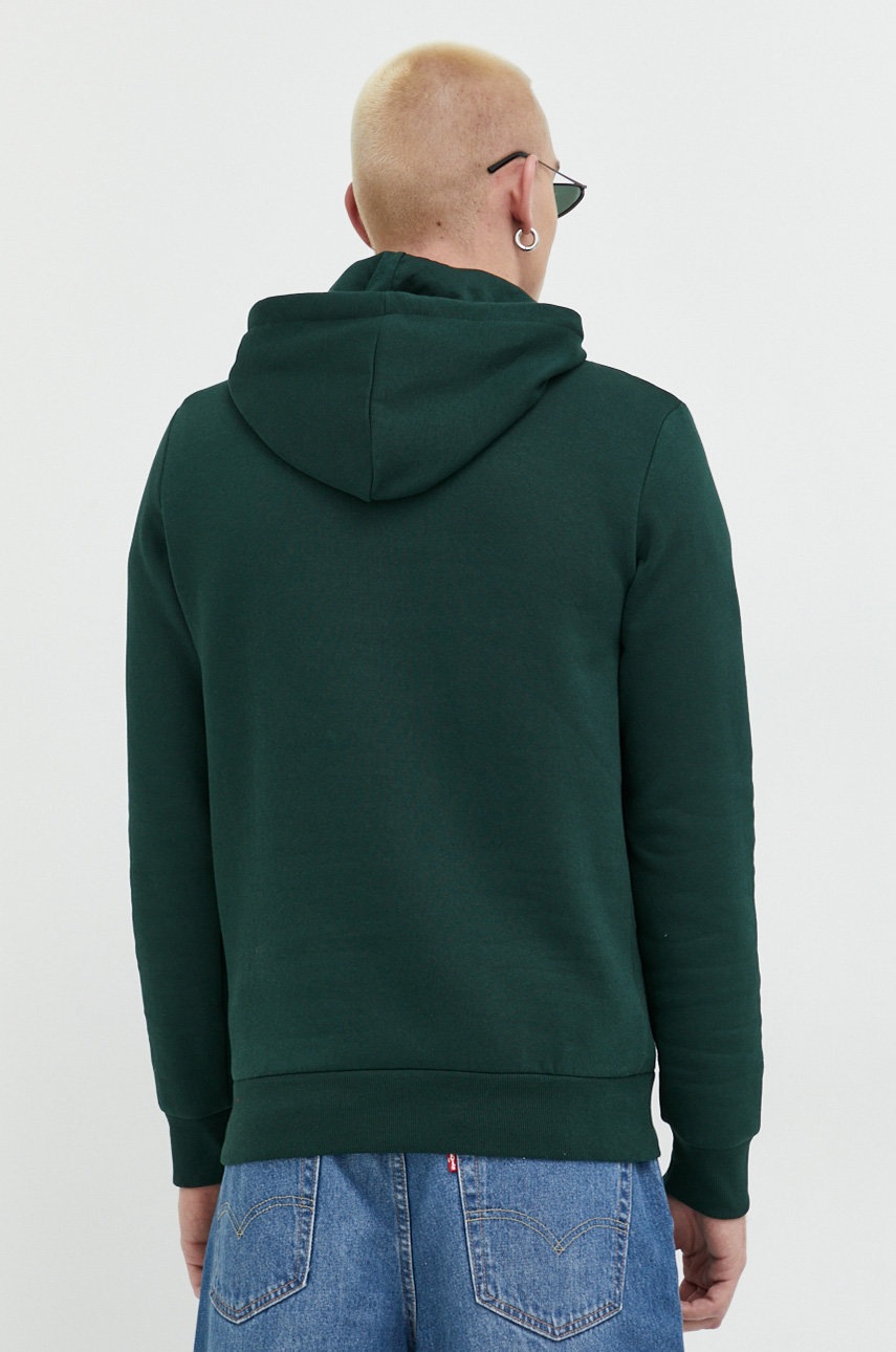 

Кофта Jack & Jones JJECORP мужская цвет зелёный с капюшоном с принтом 12152840