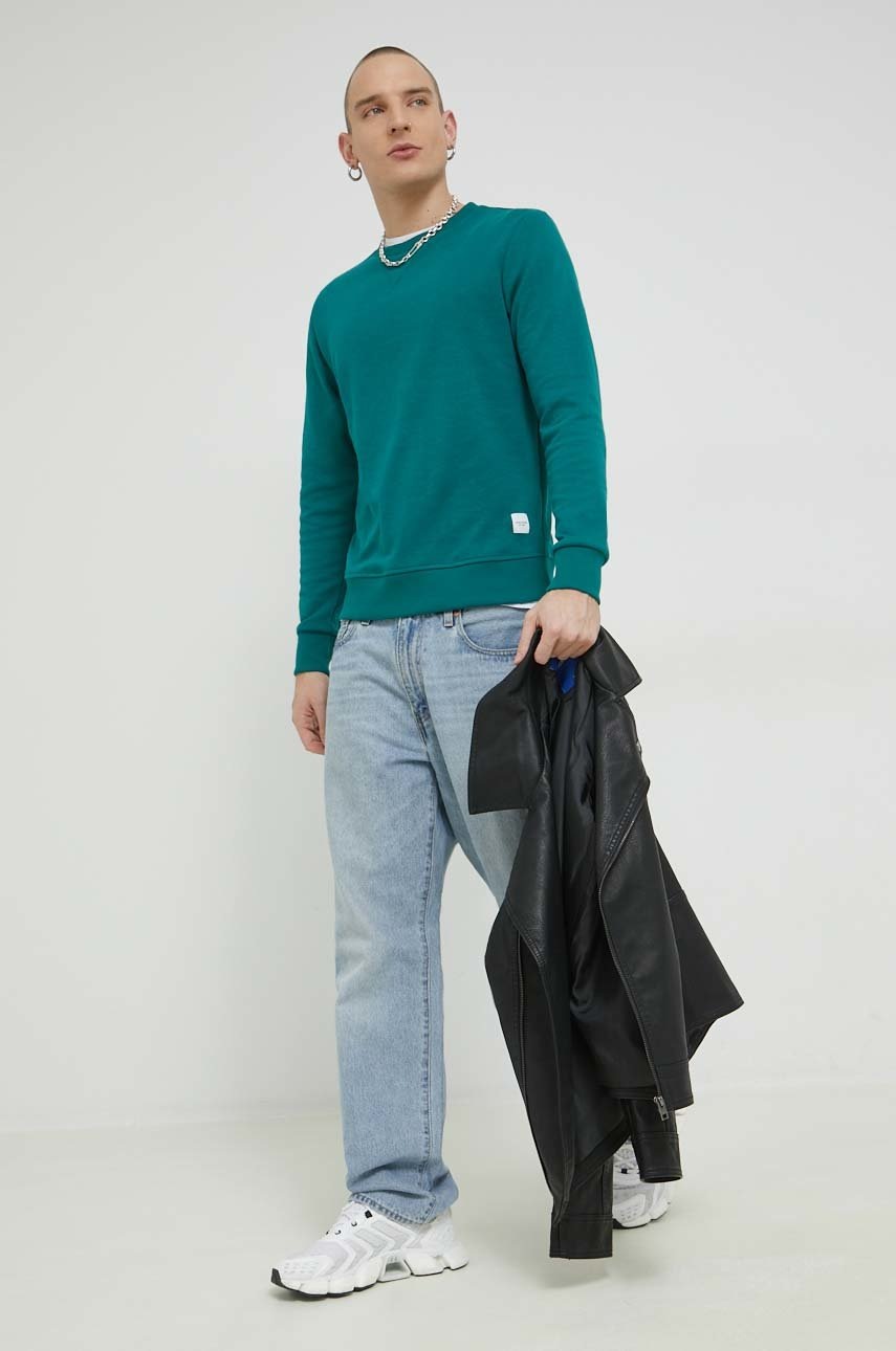 

Кофта Jack & Jones JJEBASIC мужская цвет зелёный однотонная 12181903