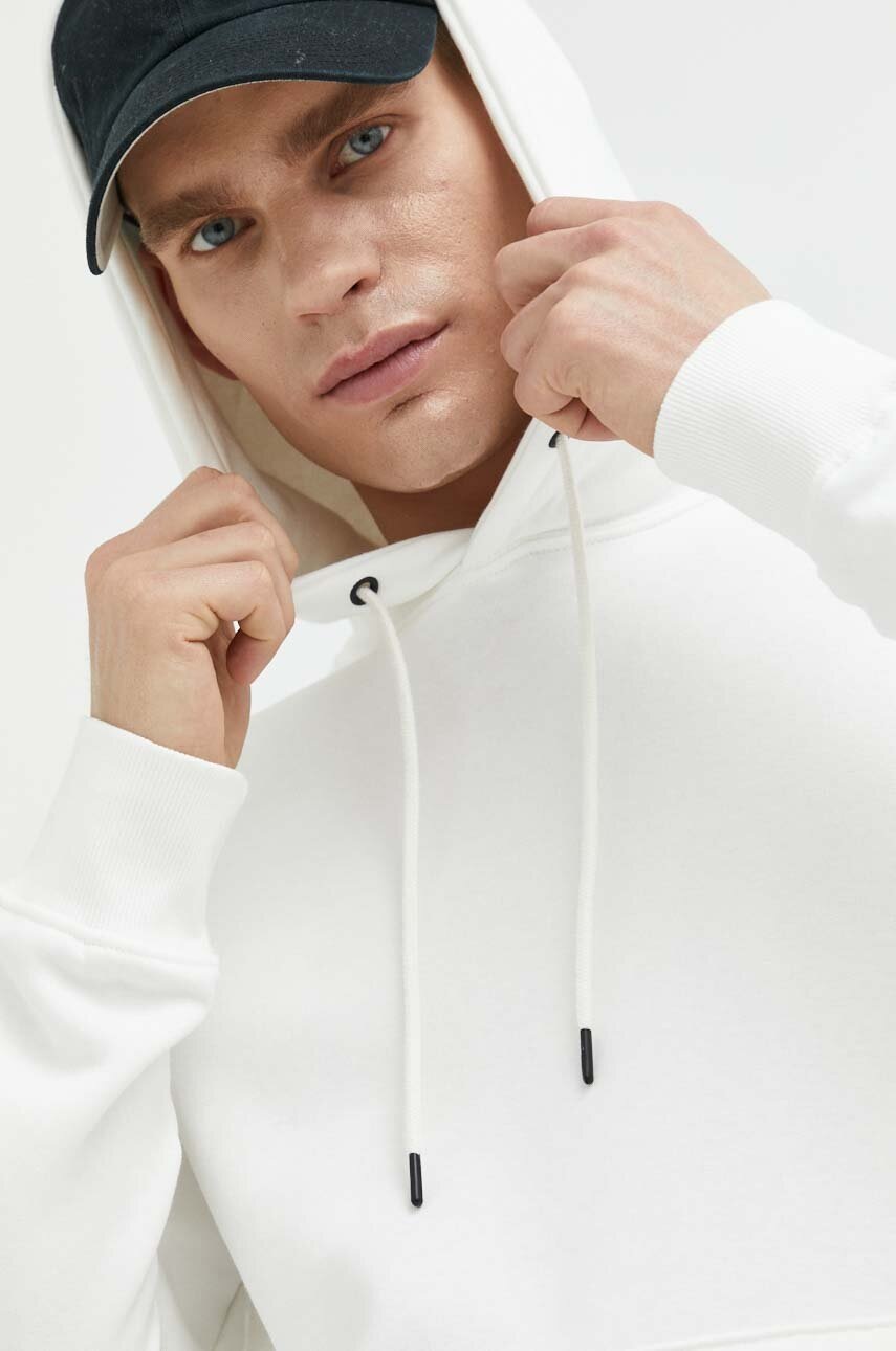 

Кофта Jack & Jones JJESTAR чоловіча колір білий з капюшоном однотонна 12208157