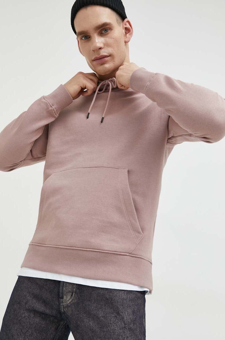 

Суичър Jack & Jones JJESTAR в розово с качулка с изчистен дизайн, Розов