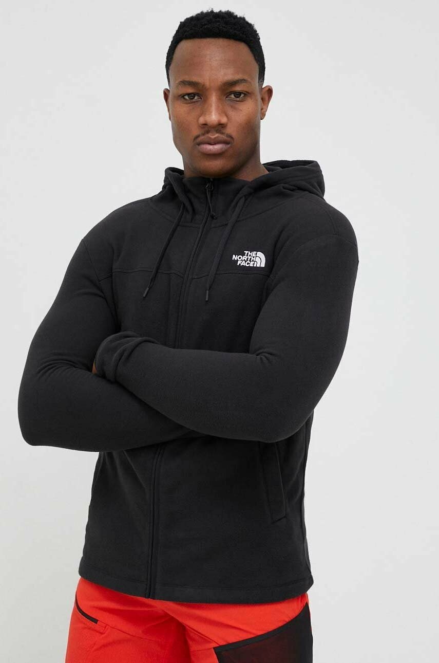 

Спортивна кофта The North Face Homesafe колір чорний з капюшоном однотонна