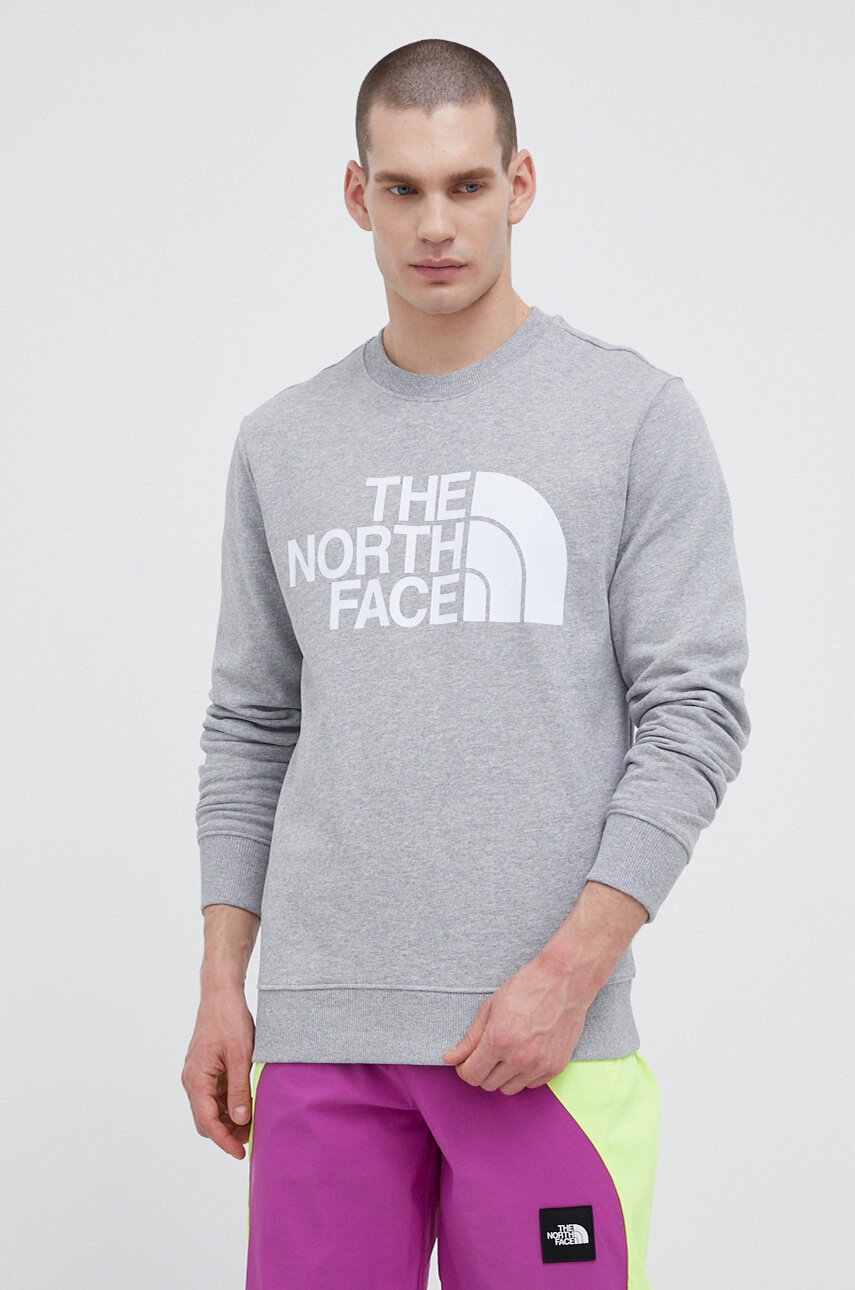 

Кофта The North Face мужская цвет серый с принтом NF0A4M7WDYX1-DYX1