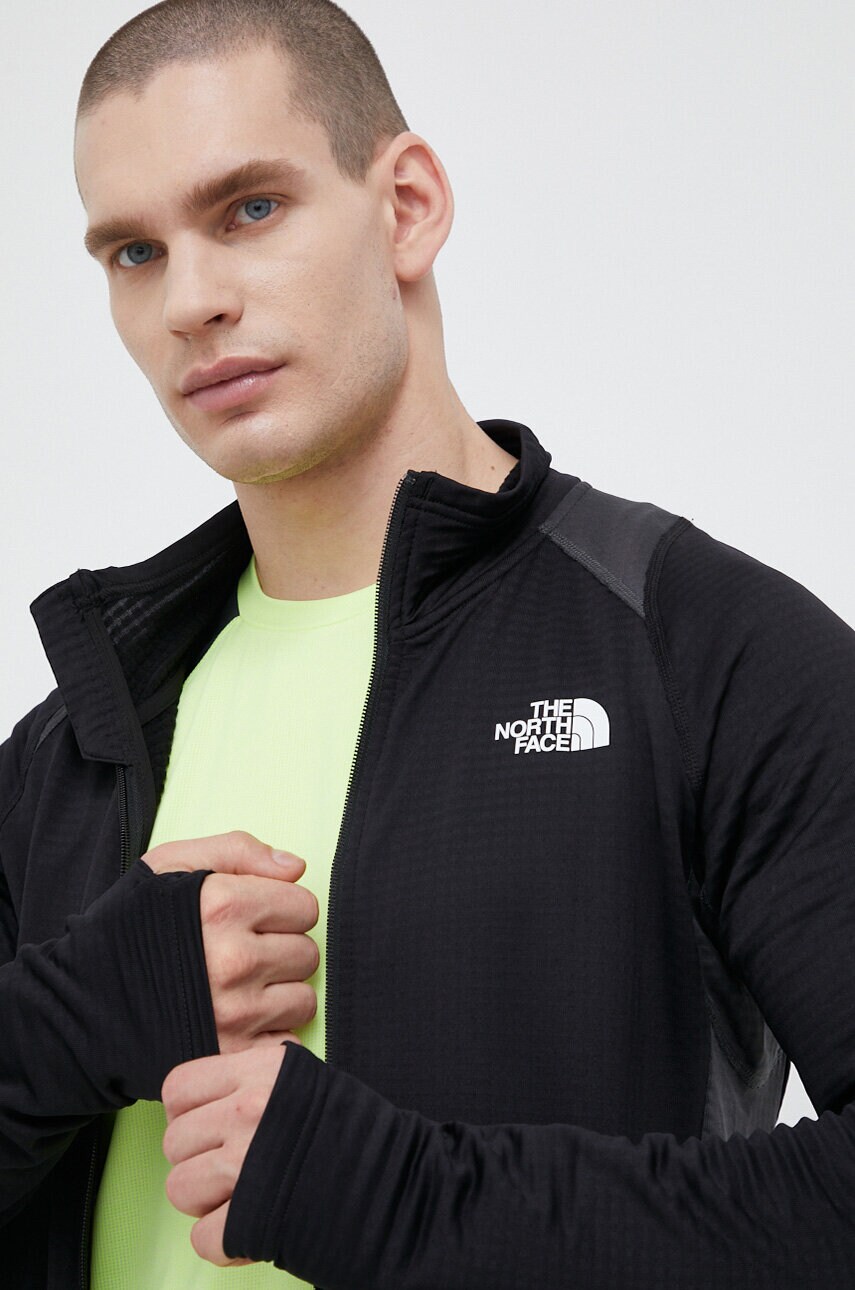 

Спортивна кофта The North Face колір чорний однотонна