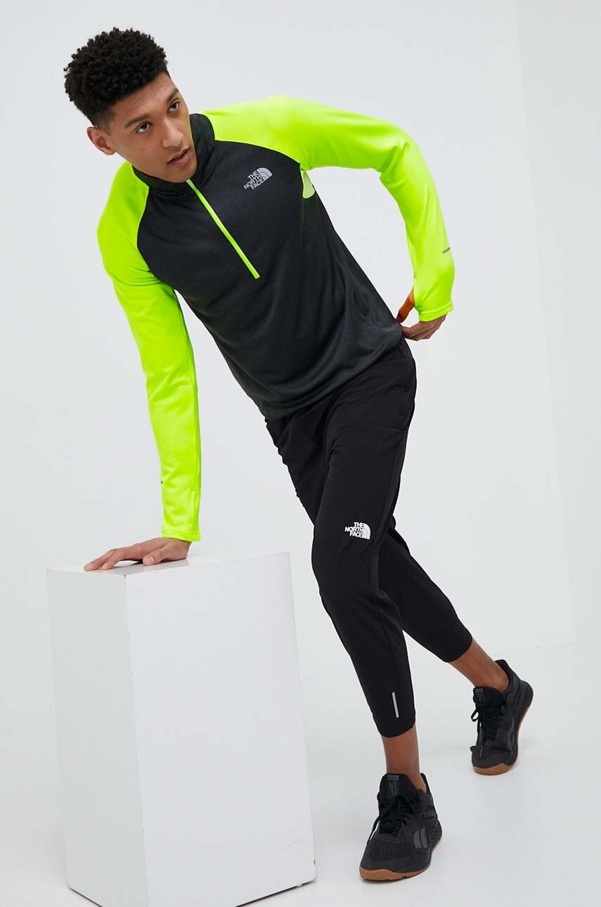 The north face hanorac de jogging culoarea verde, modelator