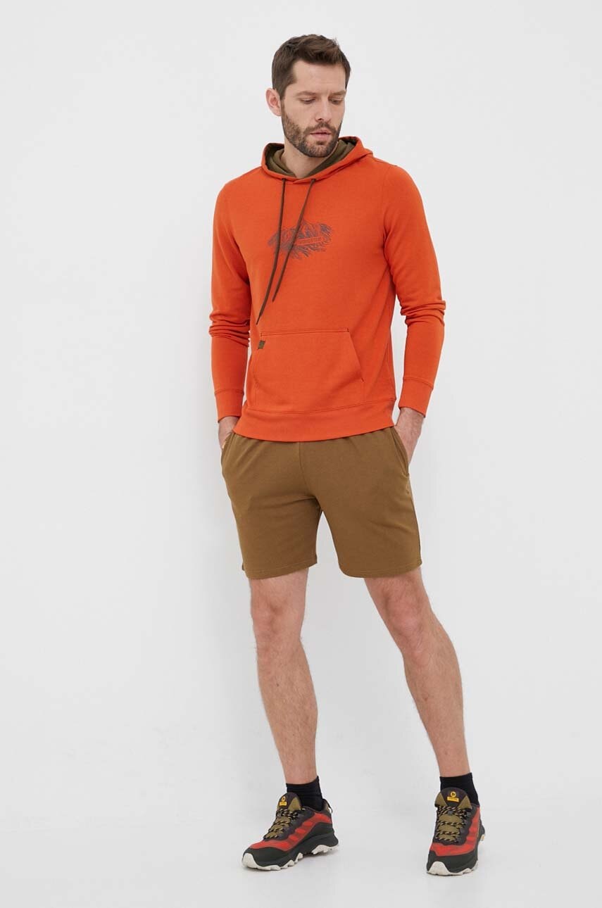 Αθλητική μπλούζα Viking Panaka χρώμα: πορτοκαλί, με κουκούλα, 730/25/3888 φωτογραφία