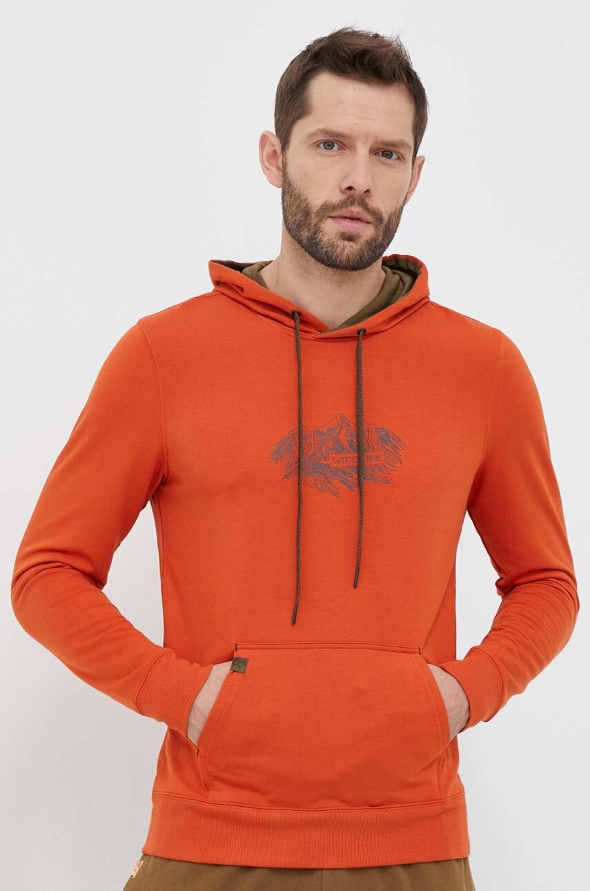 Αθλητική μπλούζα Viking Panaka χρώμα: πορτοκαλί, με κουκούλα, 730/25/3888 φωτογραφία