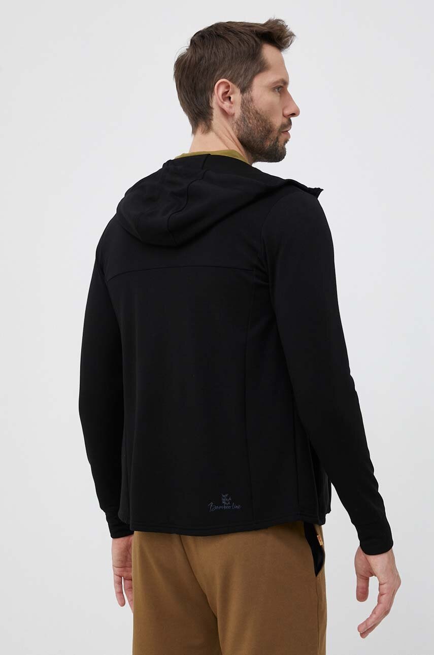 Αθλητική μπλούζα Viking Lonetree χρώμα: μαύρο, με κουκούλα φωτογραφία