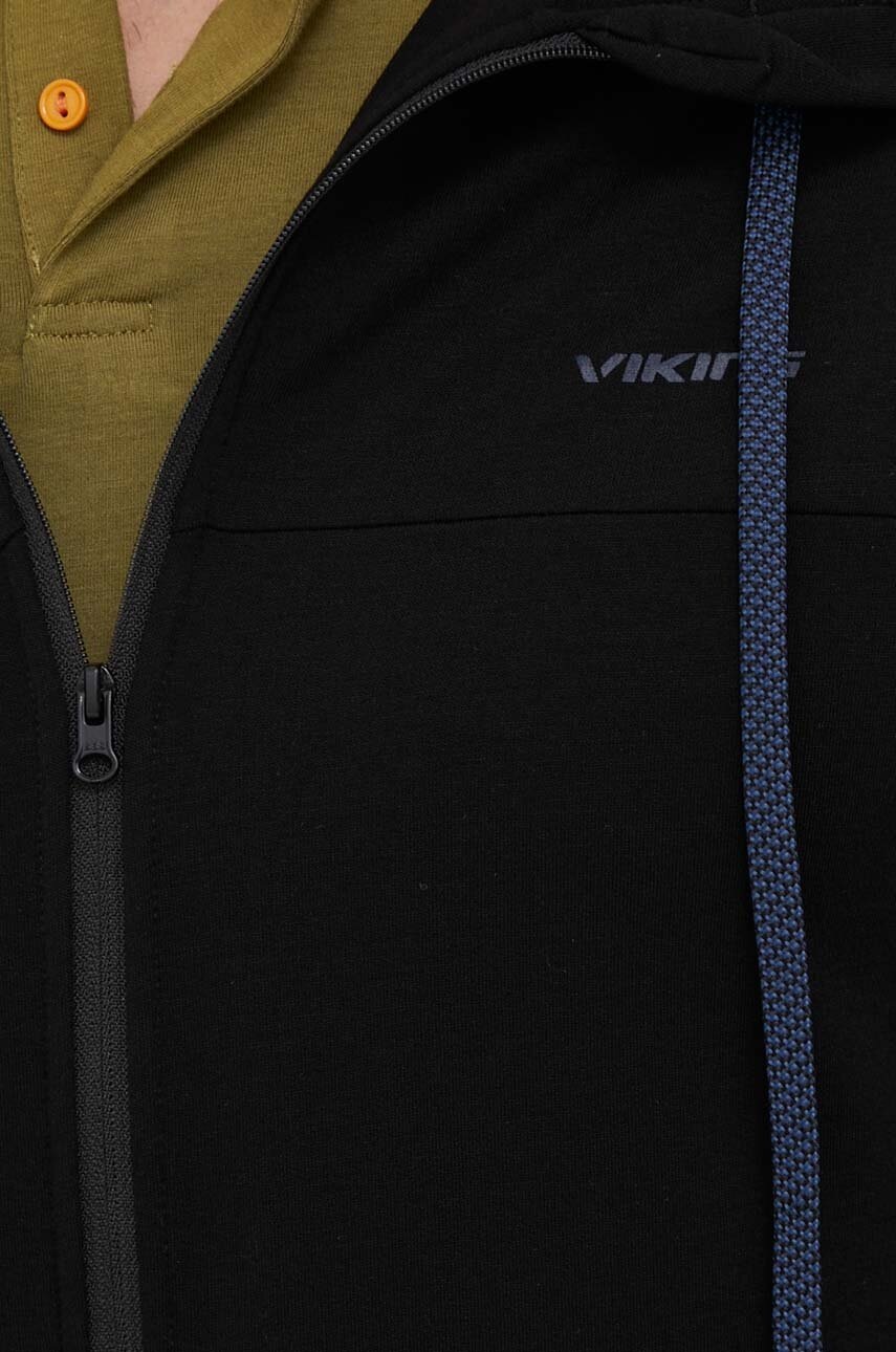 Αθλητική μπλούζα Viking Lonetree χρώμα: μαύρο, με κουκούλα φωτογραφία