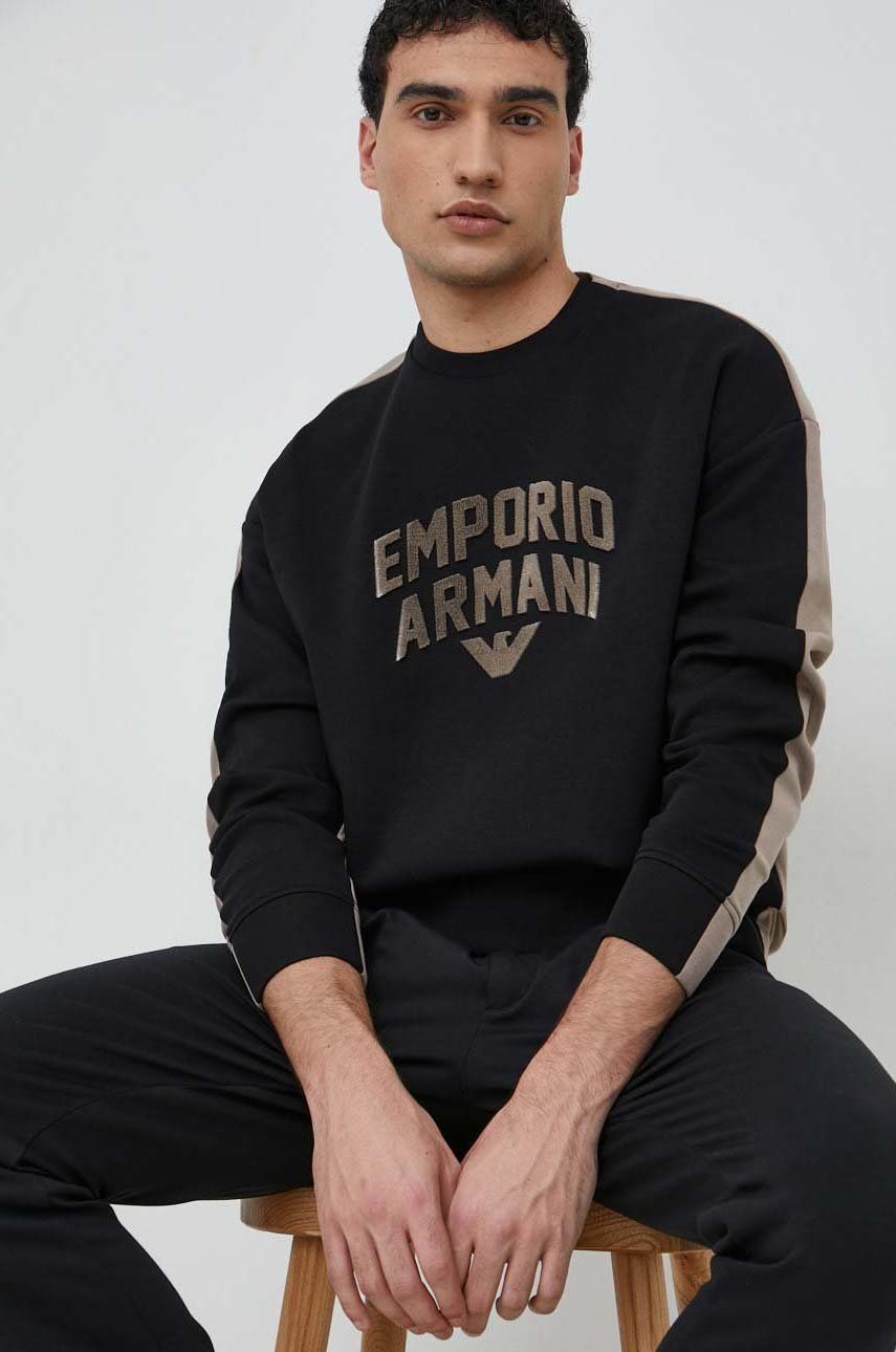 Emporio Armani bluza barbati, culoarea negru, modelator answear.ro imagine noua