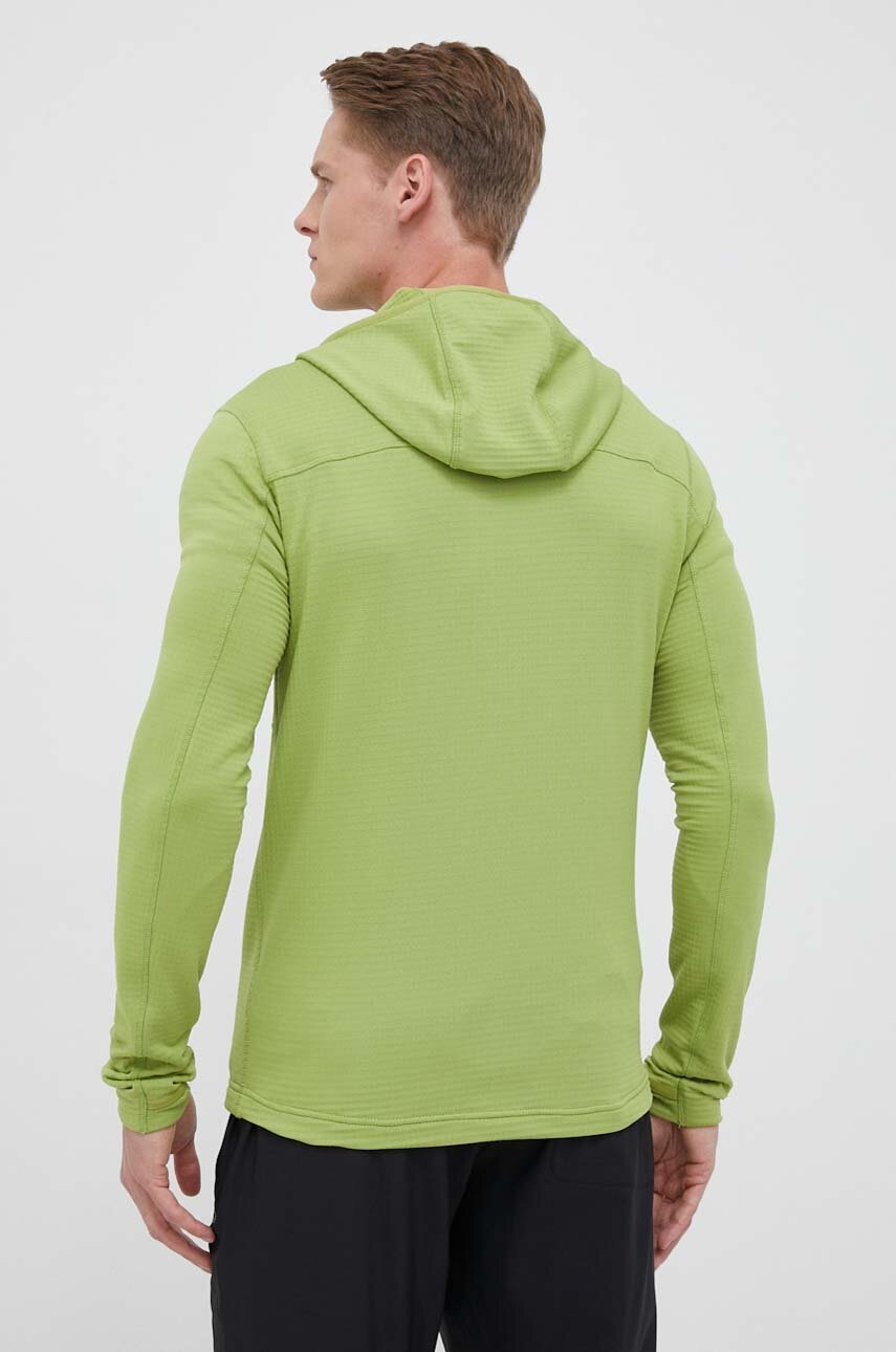 Αθλητική μπλούζα Marmot Preon χρώμα: πράσινο, με κουκούλα φωτογραφία