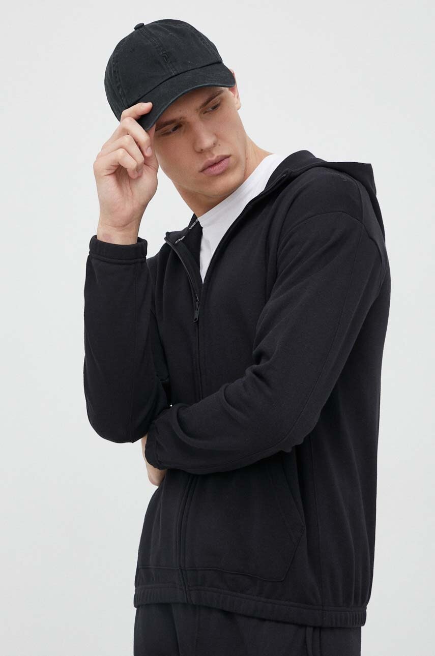 Calvin Klein Performance Φούτερ προπόνησης Calvin Klein Performance Essentials χρώμα: μαύρο, με κουκούλα