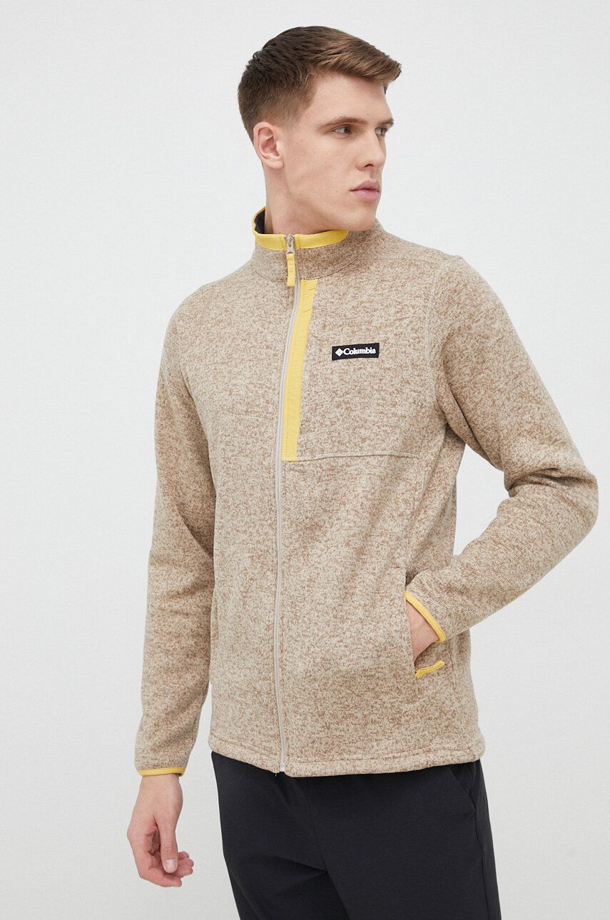 Sportovní mikina Columbia Sweater Weather béžová barva - béžová -  Materiál č. 1: 100 % Polyest