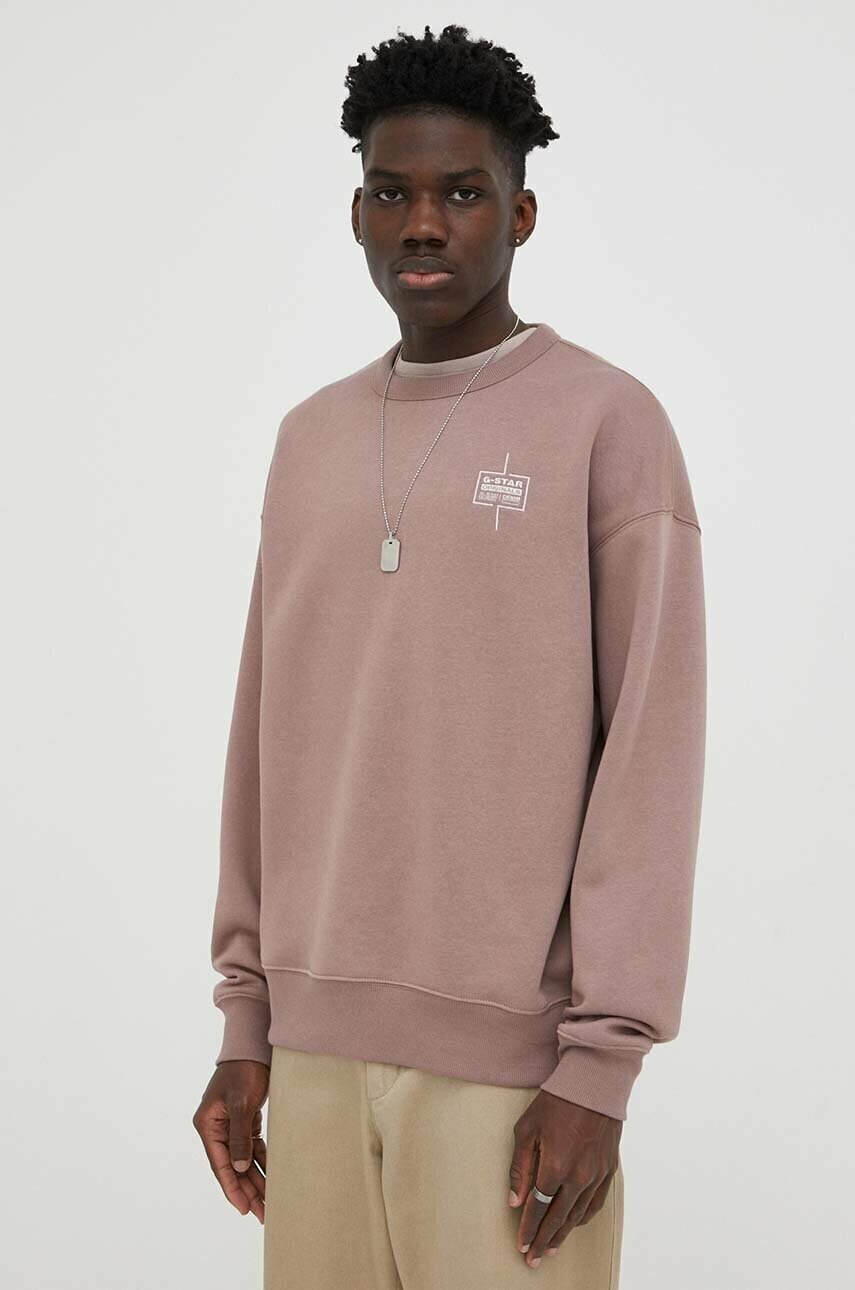 

Кофта G-Star Raw мужская цвет красный с аппликацией