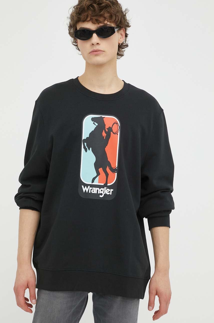 

Кофта Wrangler мужская цвет чёрный с принтом