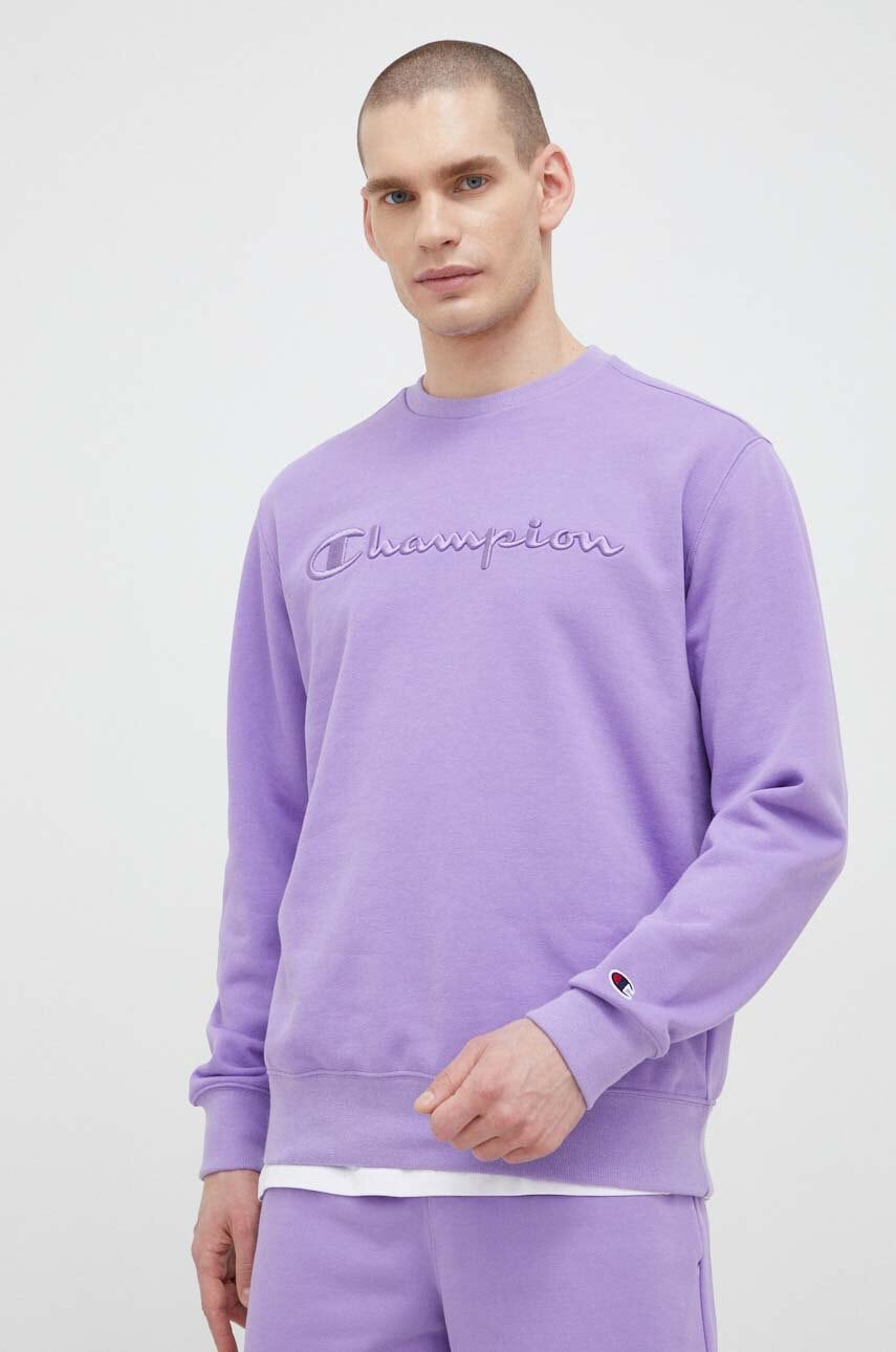 Champion Bluza Barbati, Culoarea Violet, Cu Imprimeu