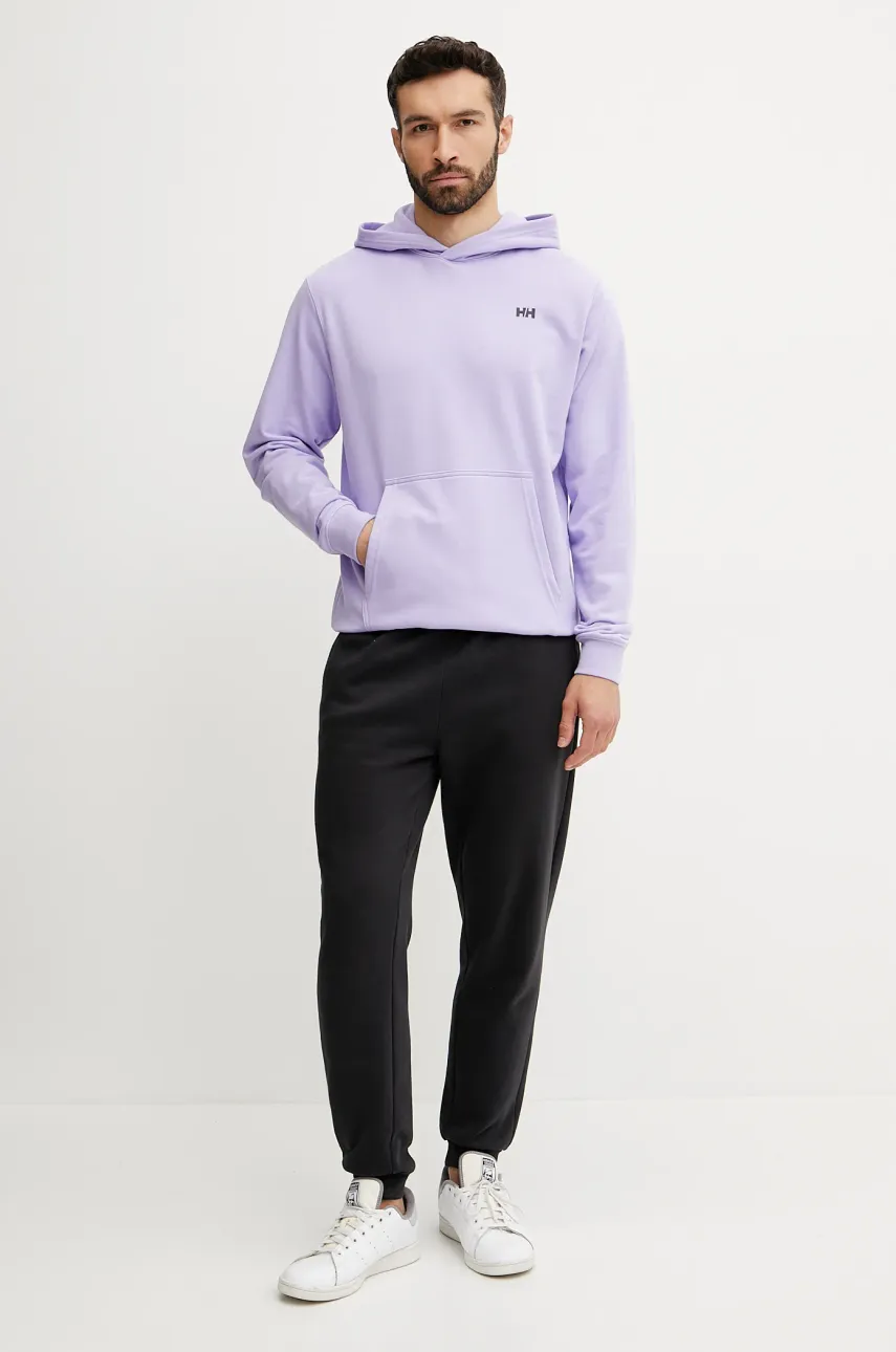 Кофта Helly Hansen мужская цвет розовый с капюшоном с аппликацией Кофта Helly Hansen мужская цвет розовый с капюшоном с аппликацией