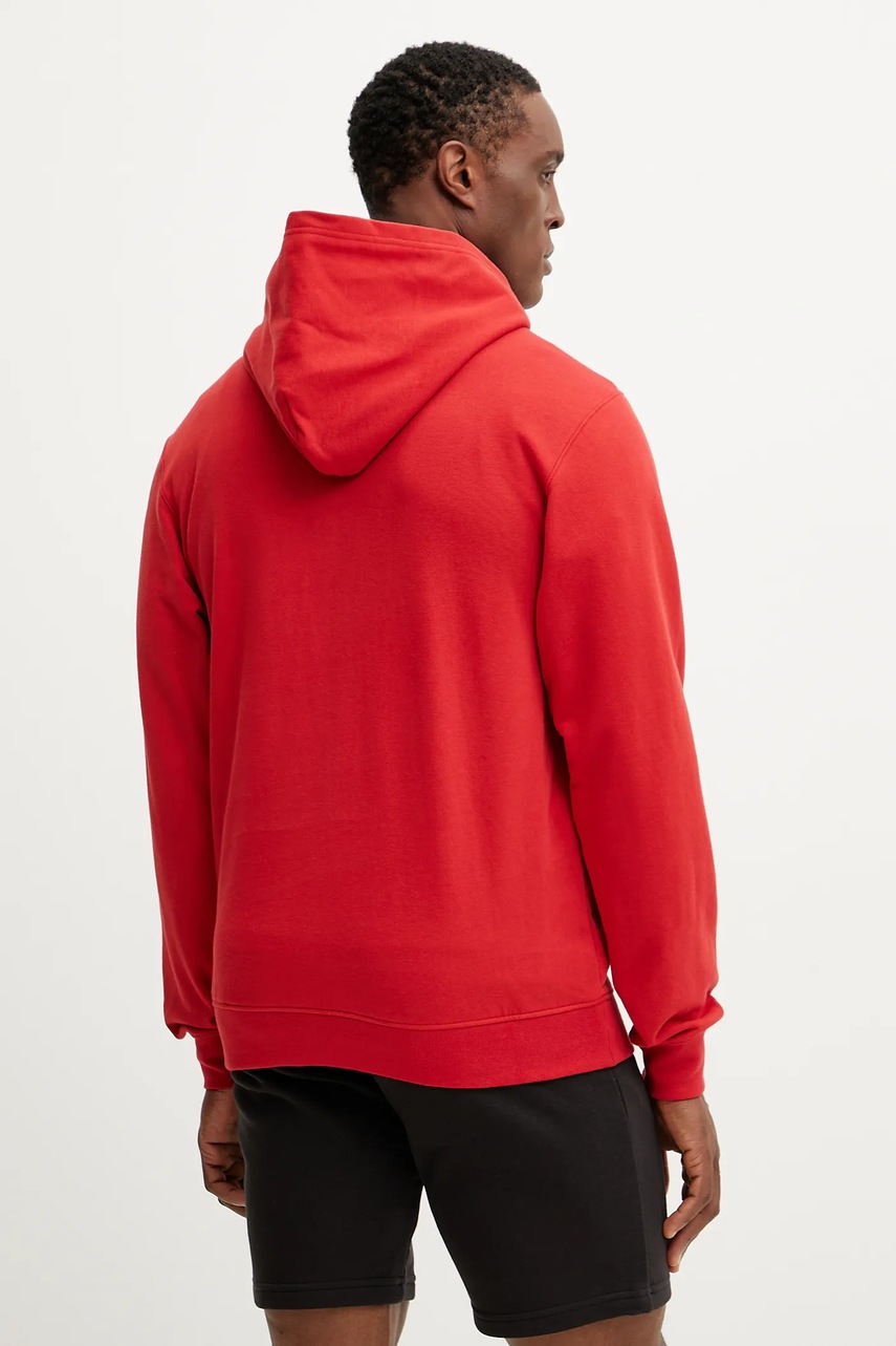 Helly Hansen felső piros, férfi, nyomott mintás, kapucnis termék 2. képe