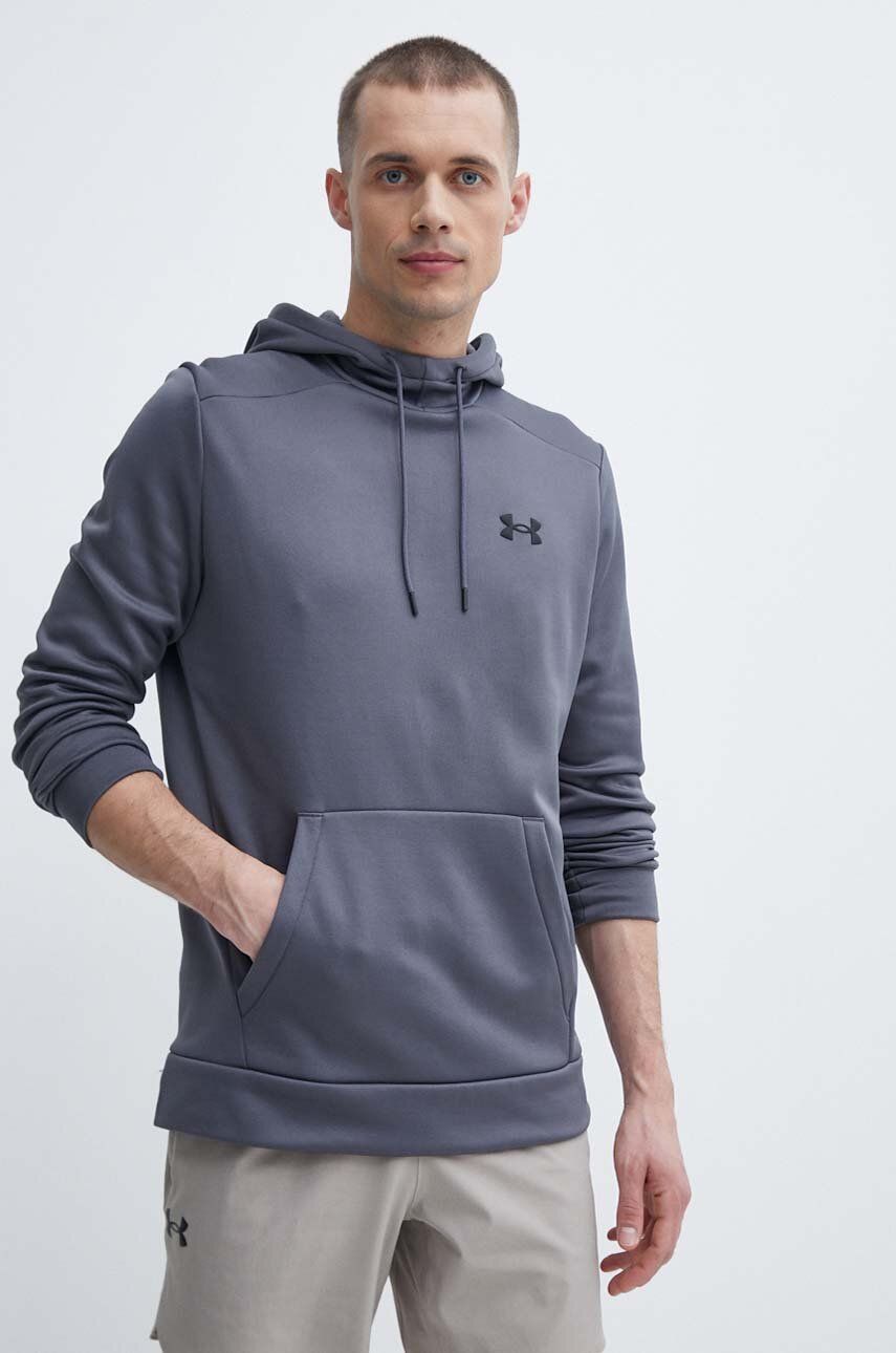 Dukserica Under Armour Boja: Siva, S Kapuljačom, Bez Uzorka, 1373353