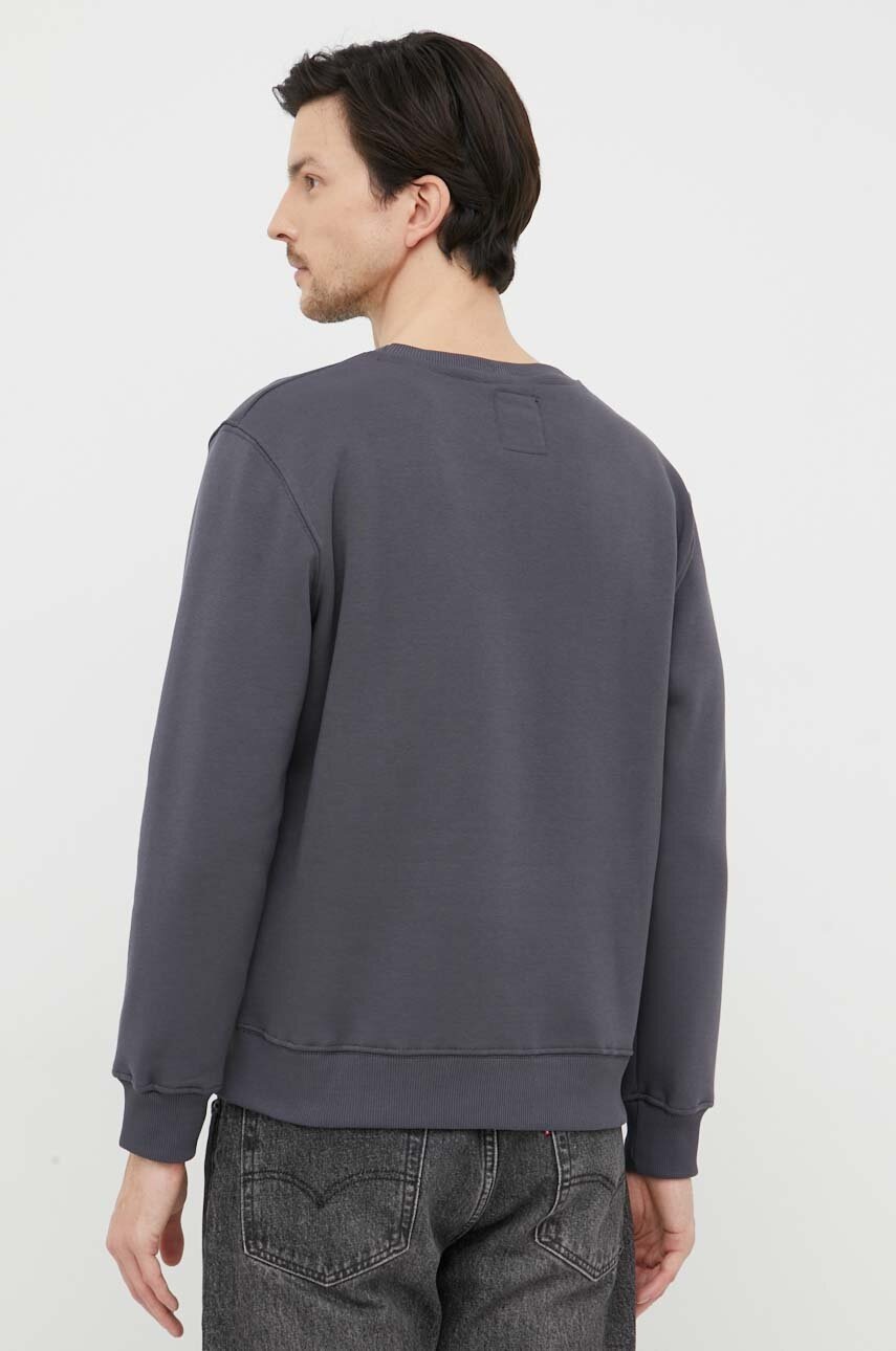 Кофта Alpha Industries чоловіча колір сірий з принтом 178302.136-GreyBlack 
