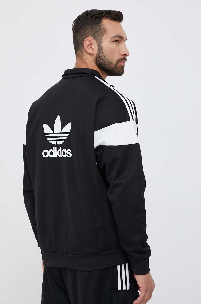 Adidas Originals Bluză Bărbați, Culoarea Negru, Cu Model HS2064-black