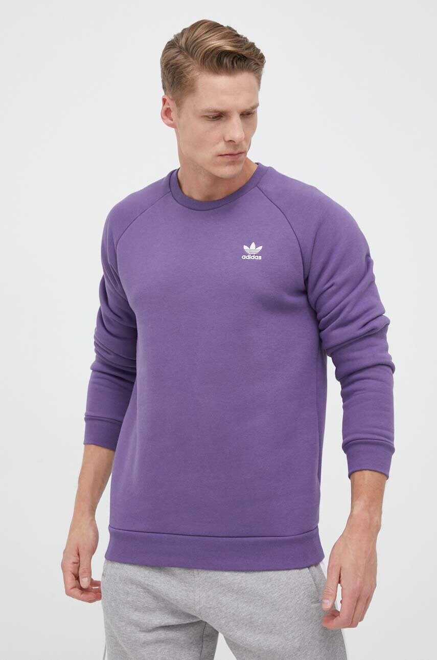 

Кофта adidas Originals чоловіча колір фіолетовий з аплікацією