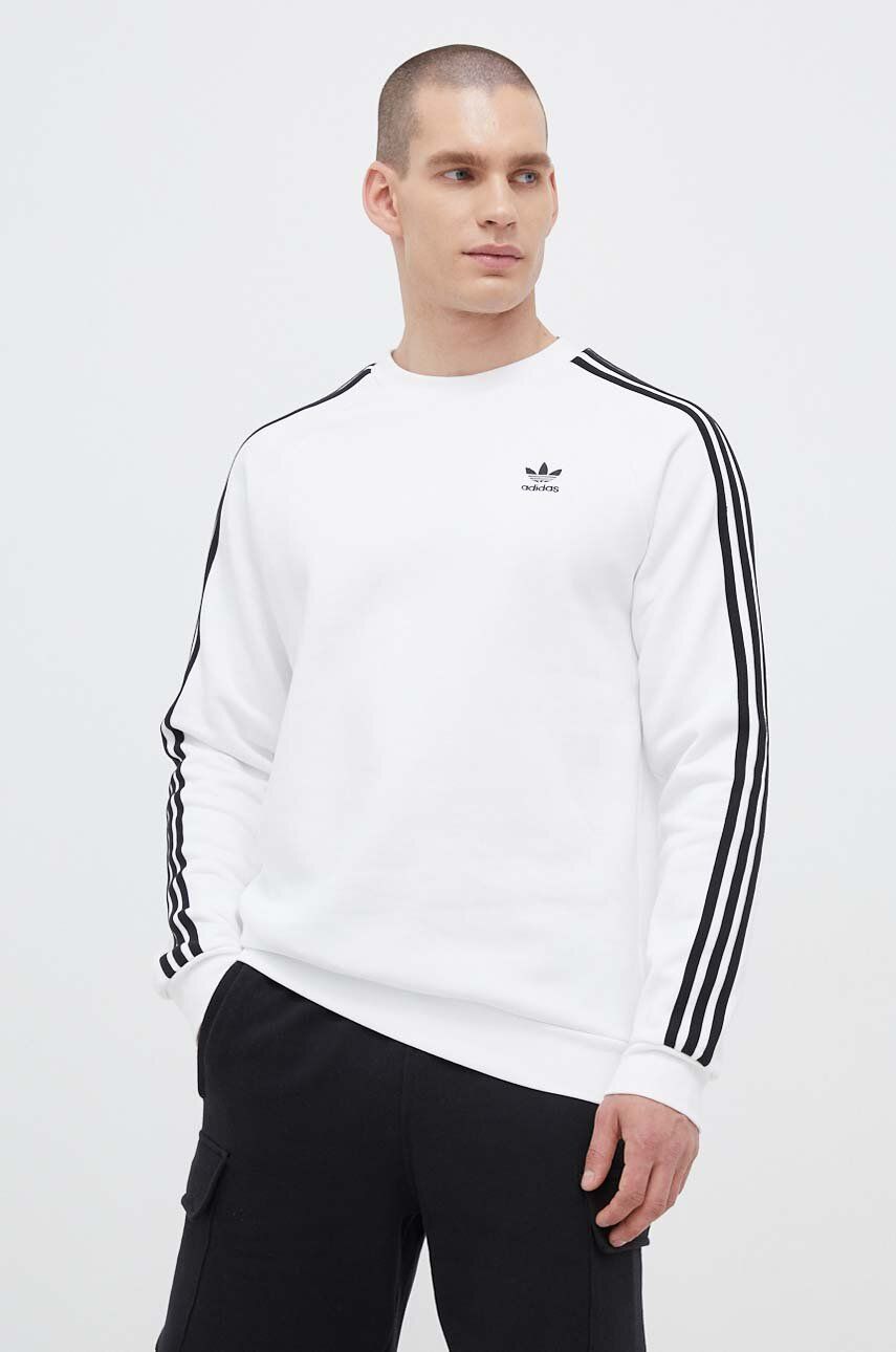 Adidas Originals Bluza Barbati, Culoarea Alb, Cu Imprimeu Ia4862-white