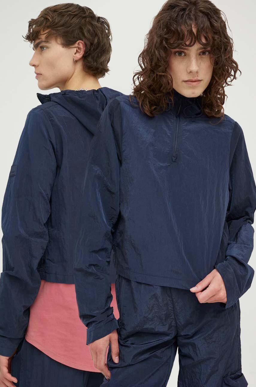 Rains Geaca 18890 Pullover W Culoarea Albastru Marin, De Tranzitie