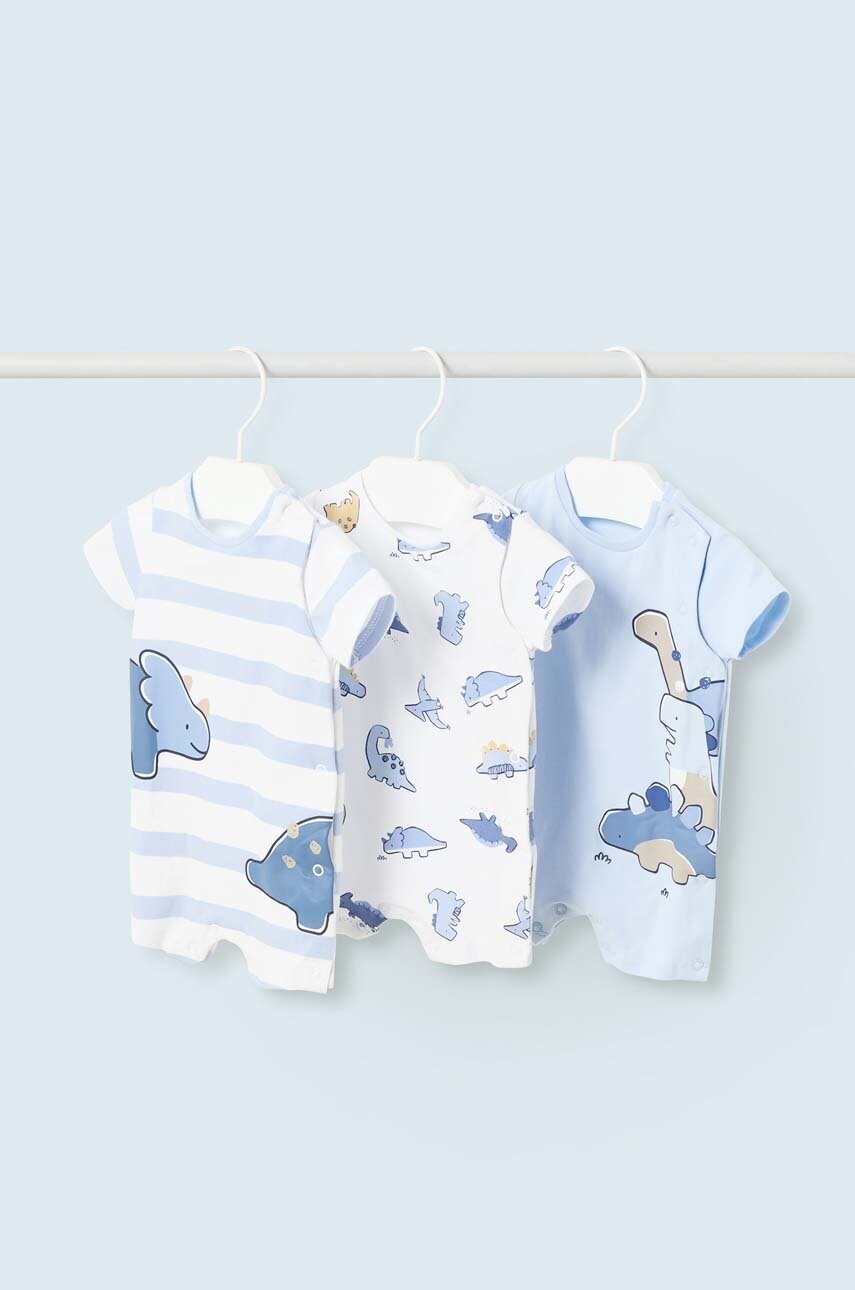 

Бебешко боди Mayoral Newborn (3 броя), Син
