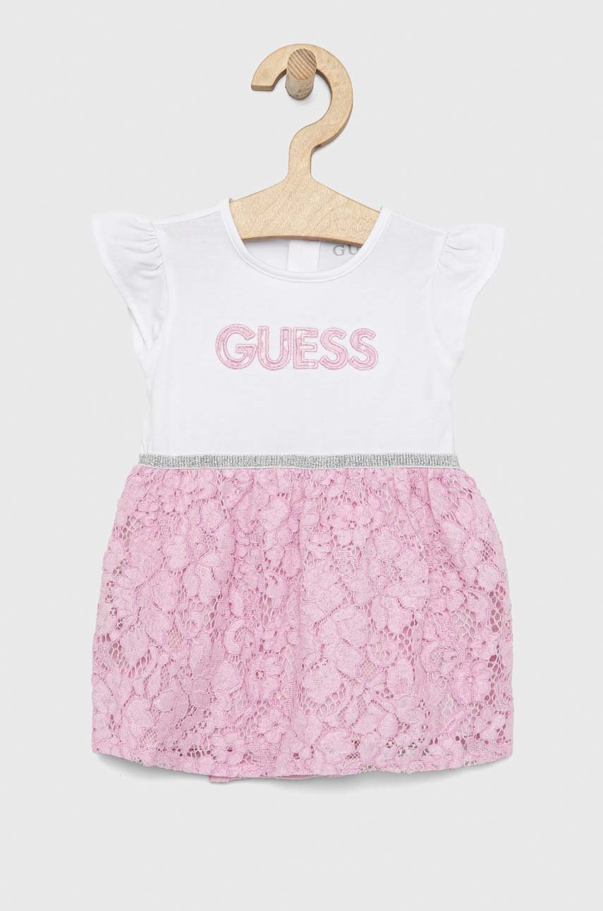 

Бебешка рокля Guess, Бял