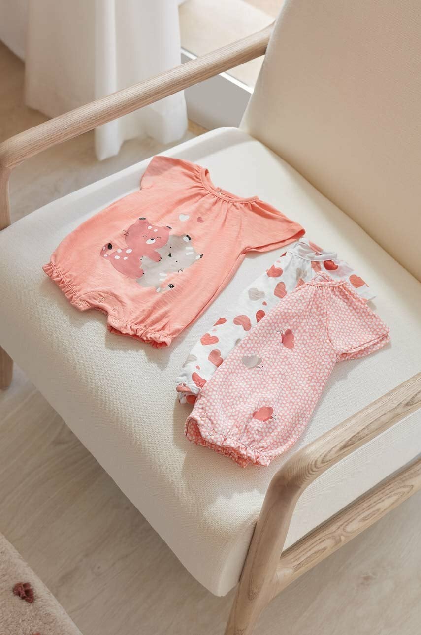 Dětské bavlněné dupačky Mayoral Newborn 3-pack