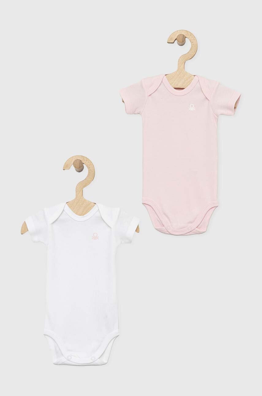 United Colors Of Benetton body din bumbac pentru bebelusi 2-pack