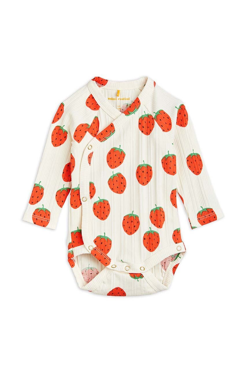 

Бебешко боди Mini Rodini, Бял
