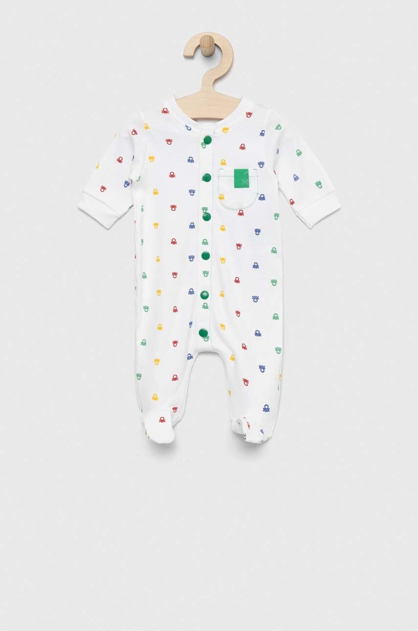 Хлопковый комбинезон для младенцев United Colors of Benetton