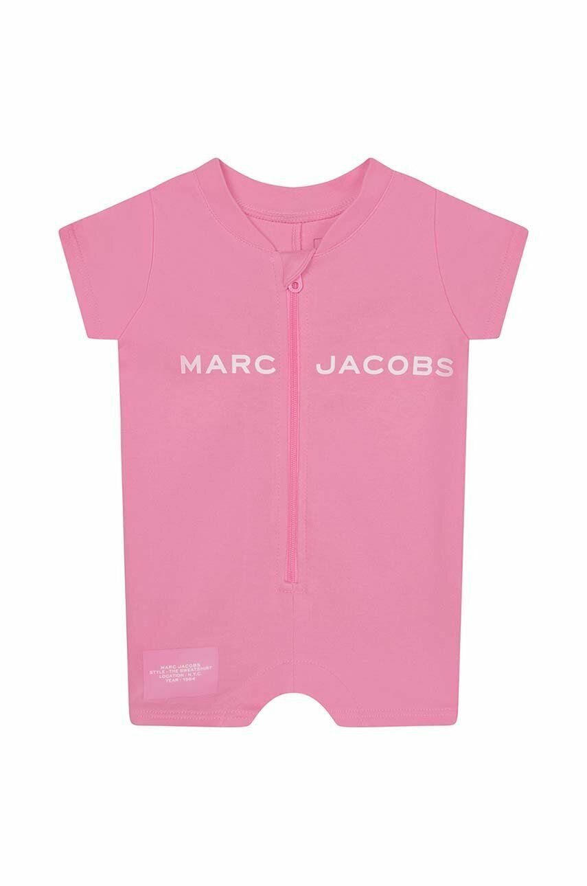 Dětské bavlněné dupačky Marc Jacobs - modrá -  100 % Bavlna