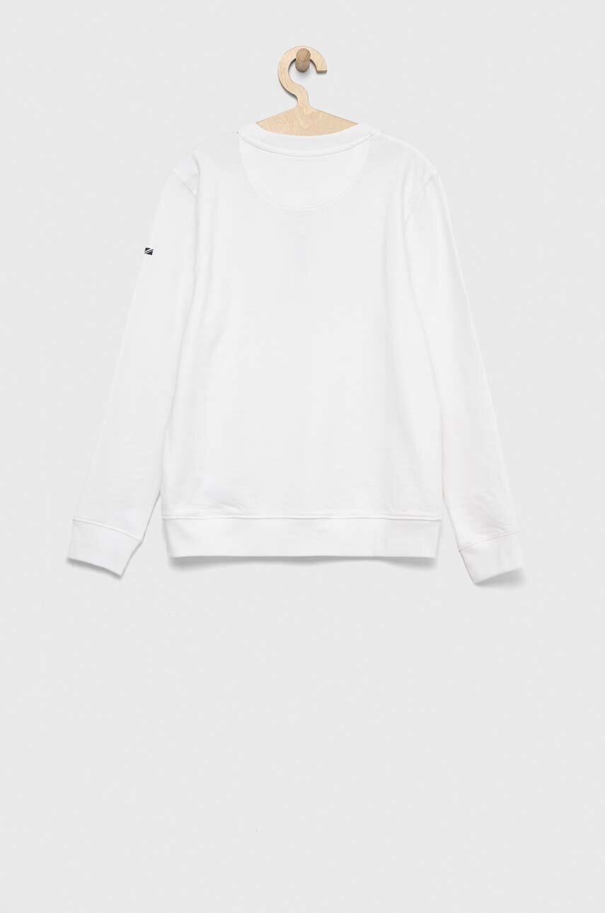 Детская хлопковая кофта Pepe Jeans цвет белый с принтом