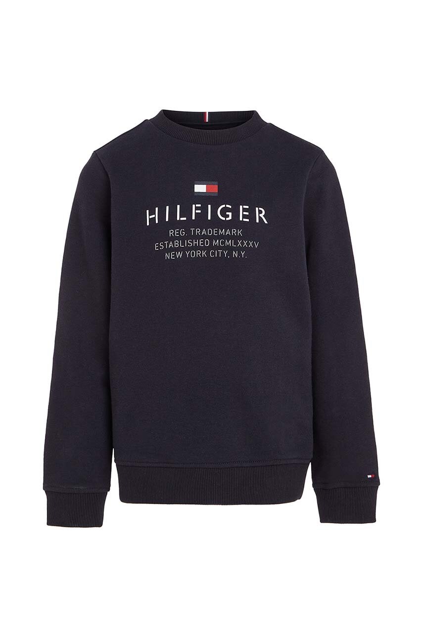 

Дитяча кофта Tommy Hilfiger колір синій з принтом