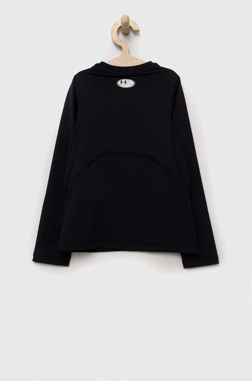 Детский лонгслив Under Armour цвет чёрный однотонная Детский лонгслив Under Armour цвет чёрный однотонная