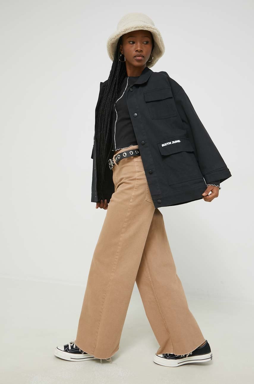

Лонгслив Tommy Jeans женский цвет чёрный