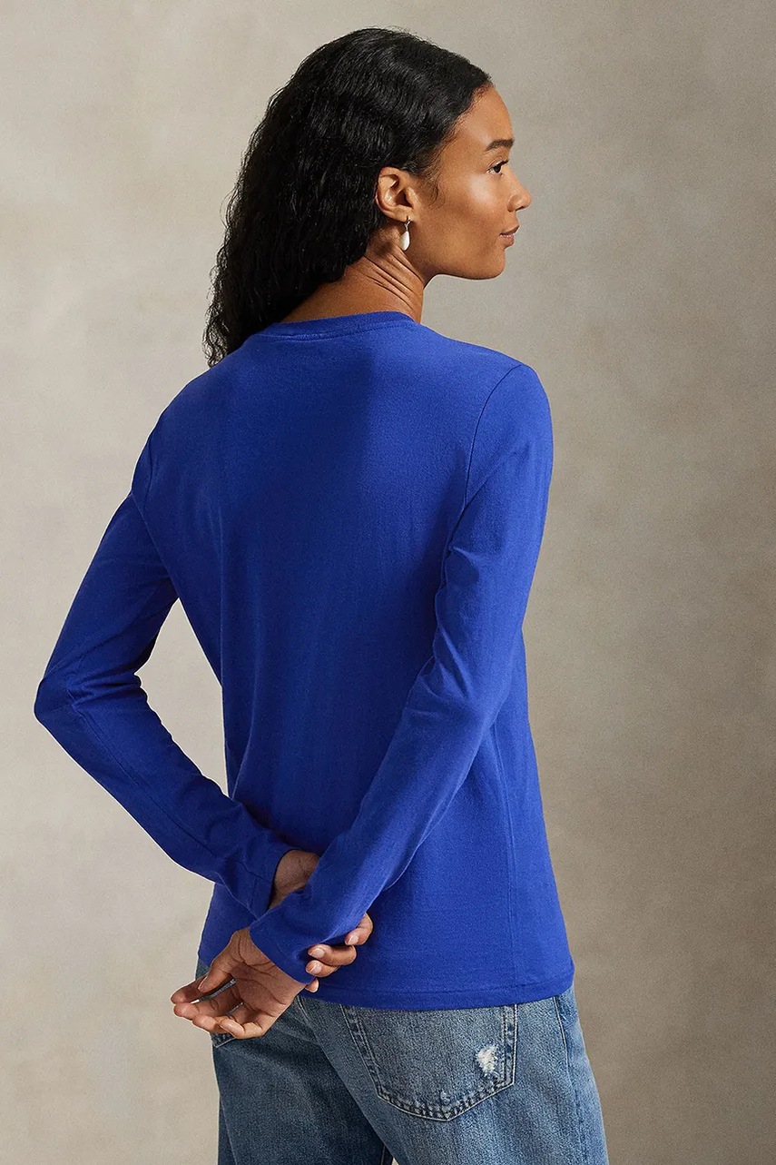 Хлопковый лонгслив Polo Ralph Lauren цвет белый 211898699