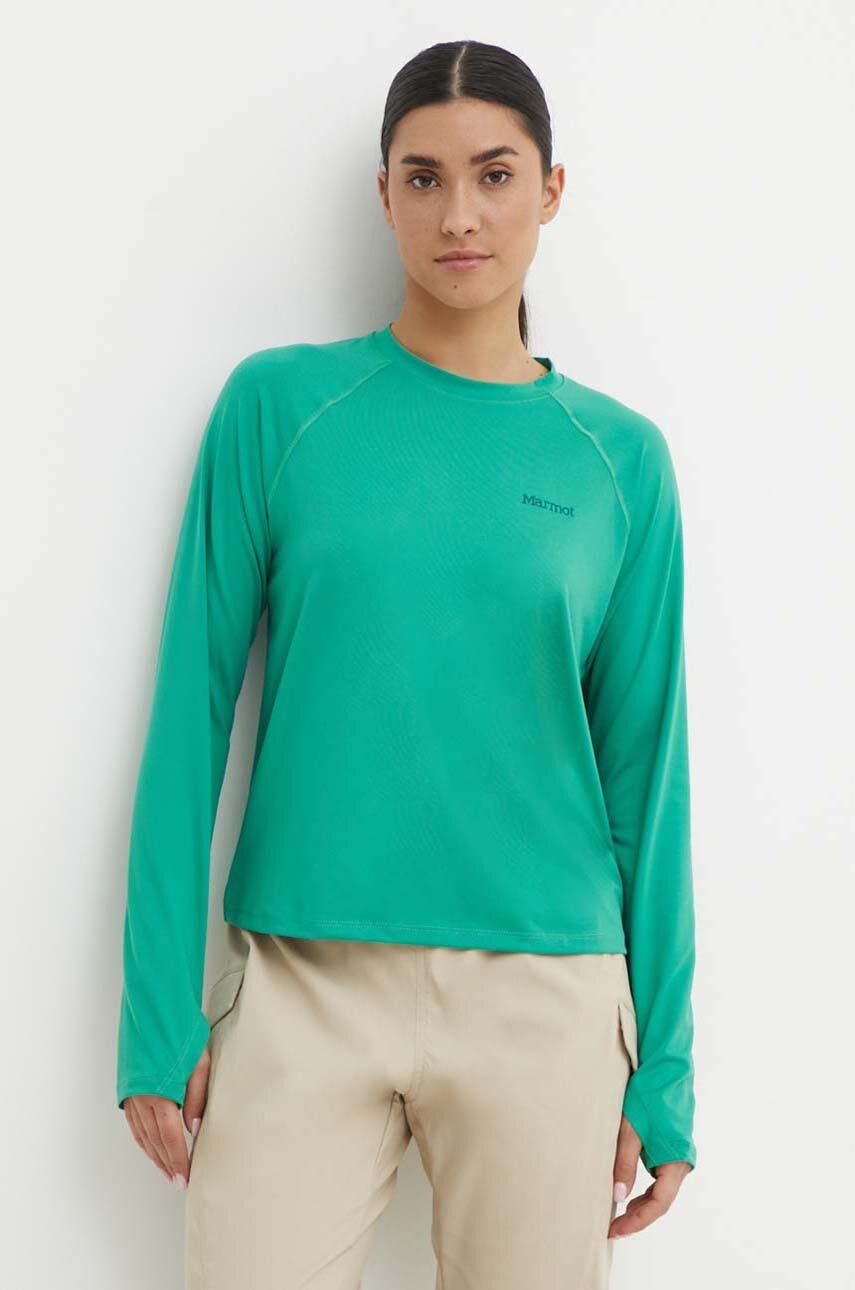 Marmot longsleeve sport Windridge culoarea verde