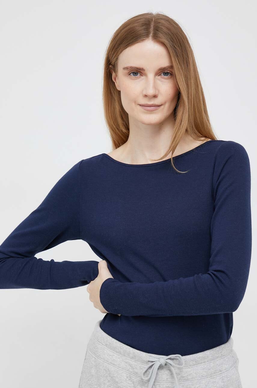 

Блуза с дълги ръкави GAP в тъмносиньо, Тъмносин