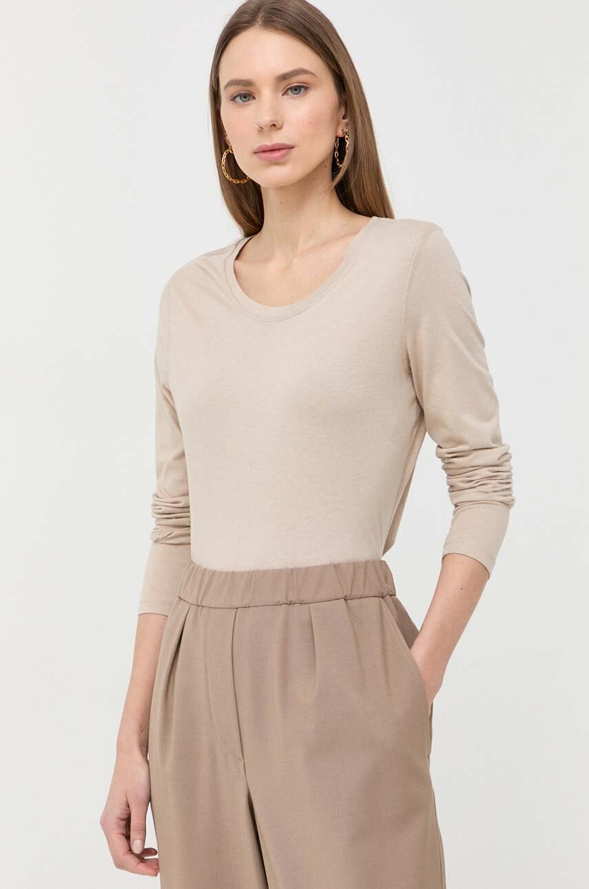

Лонгслів Mustang Style Anne Longsleeve жіночий колір бежевий