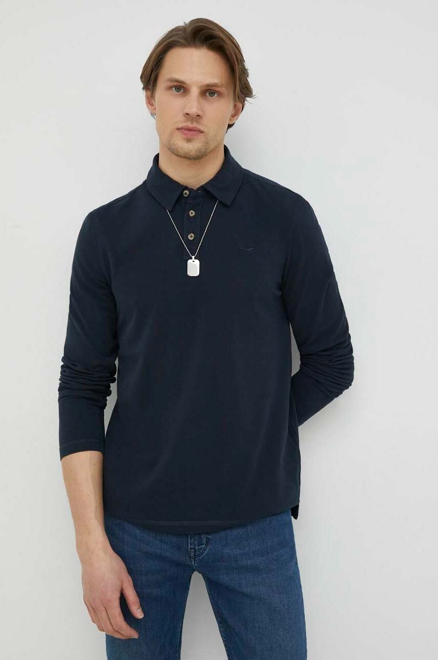 

Памучна блуза с дълги ръкави Mustang Style Pablo PC Longsleeve в тъмносиньо с изчистен дизайн, Тъмносин