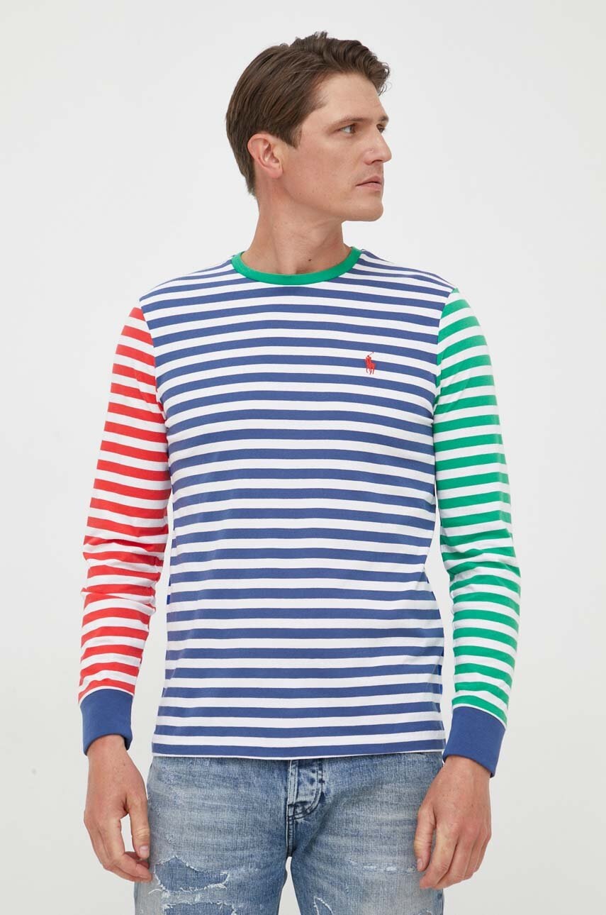 

Хлопковый лонгслив Polo Ralph Lauren узорный