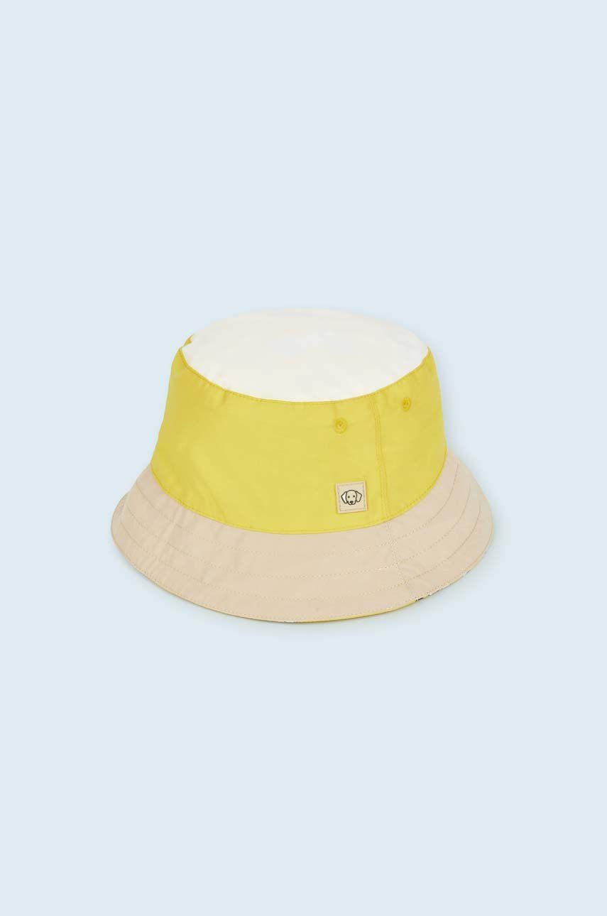 Mayoral Pălărie Reversibilă Pentru Copii Culoarea Galben