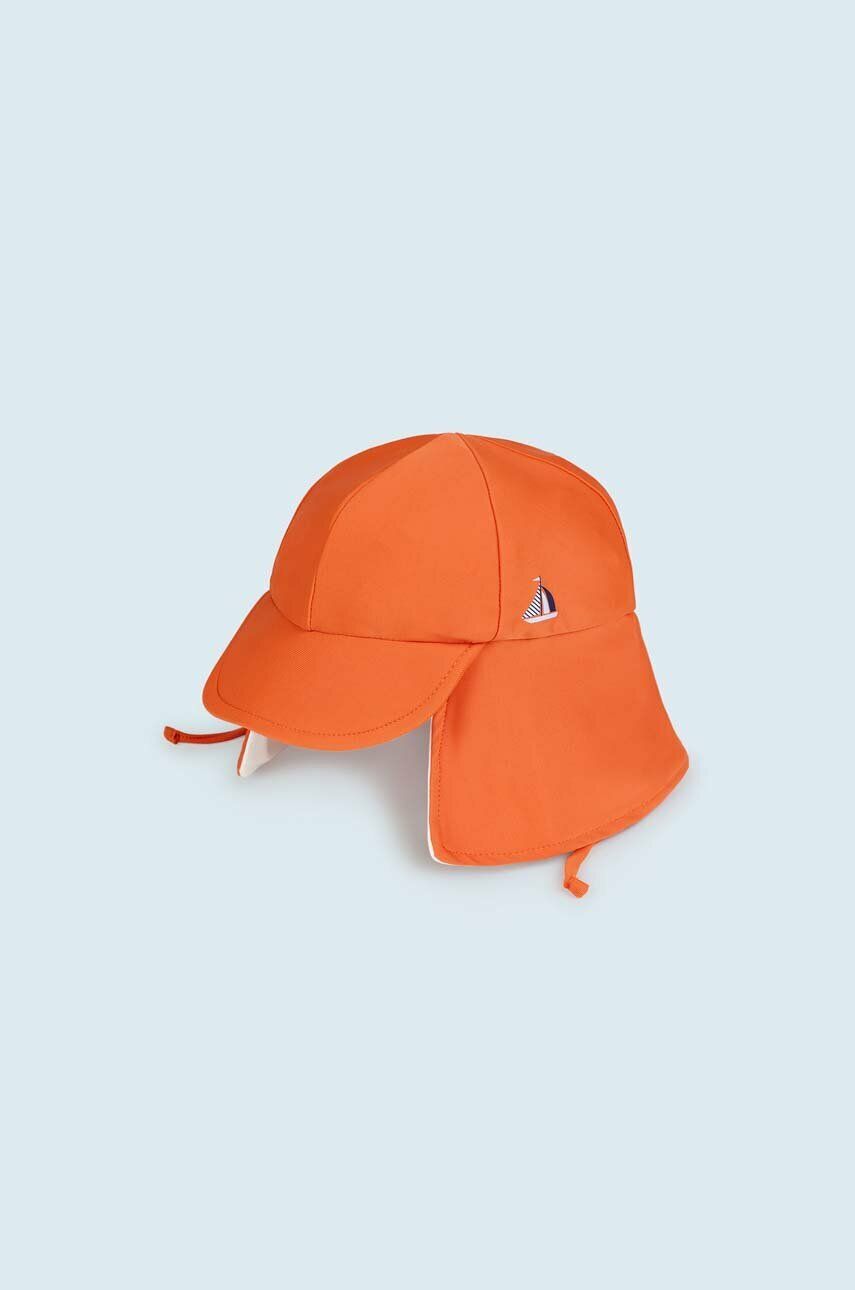 Levně Dětská baseballová čepice Mayoral oranžová barva, s potiskem