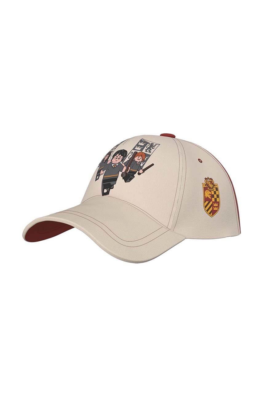 Детская хлопковая кепка Lego цвет белый с принтом Детская хлопковая кепка Lego цвет белый с принтом