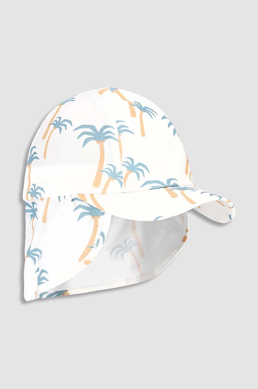 Детская хлопковая кепка Coccodrillo цвет белый узор Детская хлопковая кепка Coccodrillo цвет белый узор