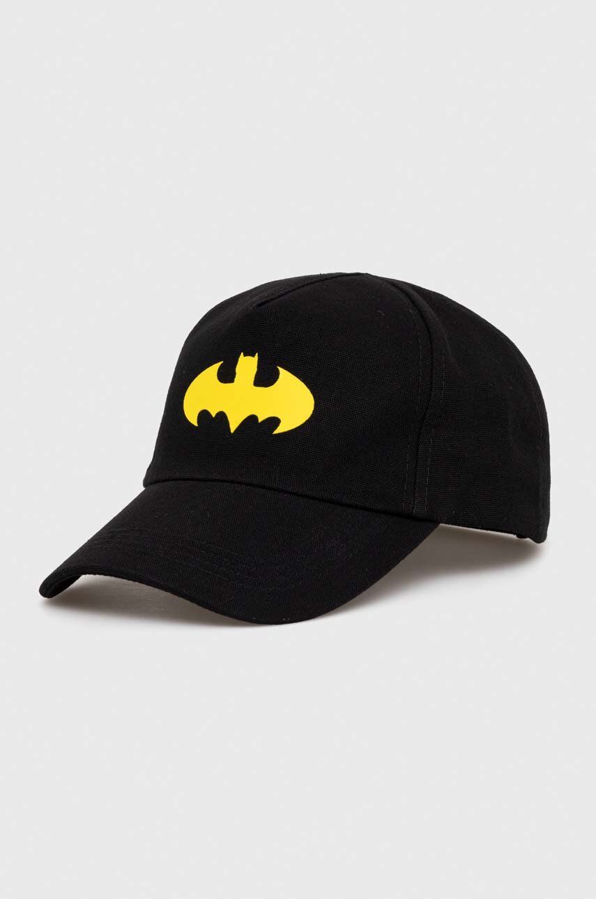 Dětska čepice zippy x Batman černá barva, s potiskem - černá -  100 % Bavlna